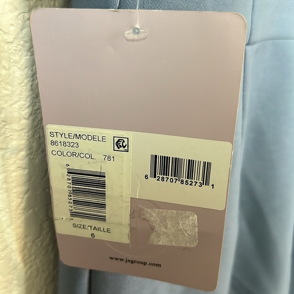 JS Collections Hayden Sequin Elegant Blue Sheath Dress Size 6 - Picture 7 of 13